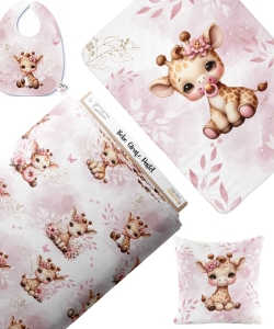 Collection Bébé Girafe Pastel Rose